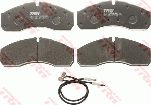 TRW GDB1610 - Brake Pad Set, disc brake www.parts5.com