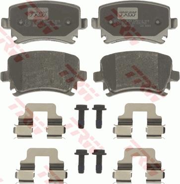 TRW GDB1622 - Brake Pad Set, disc brake www.parts5.com