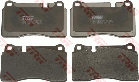 TRW GDB1670 - Brake Pad Set, disc brake www.parts5.com