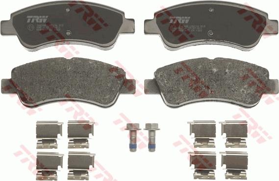 TRW GDB1677 - Brake Pad Set, disc brake www.parts5.com