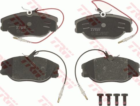 TRW GDB1148 - Brake Pad Set, disc brake www.parts5.com