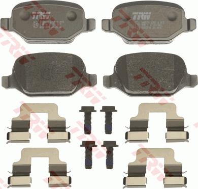 TRW GDB1396 - Brake Pad Set, disc brake www.parts5.com