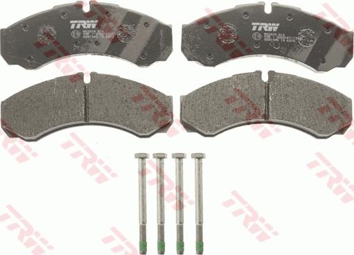 TRW GDB1345 - Brake Pad Set, disc brake www.parts5.com