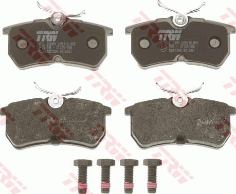 TRW GDB1354 - Brake Pad Set, disc brake www.parts5.com