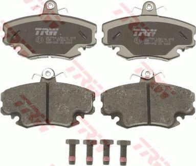 TRW GDB1332 - Brake Pad Set, disc brake www.parts5.com