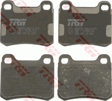 TRW GDB294 - Brake Pad Set, disc brake www.parts5.com