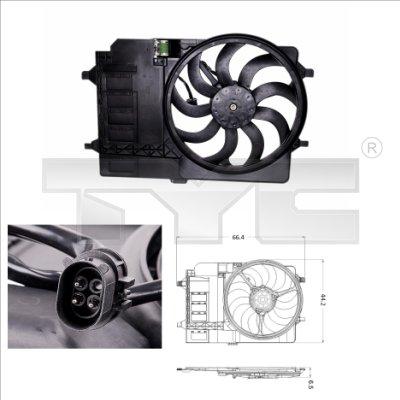 TYC 803-0001 - Fan, radiator www.parts5.com