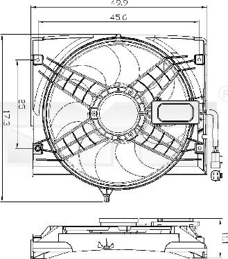 TYC 803-0011 - Fan, radiator www.parts5.com