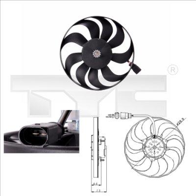 TYC 802-0001 - Fan, radiator www.parts5.com