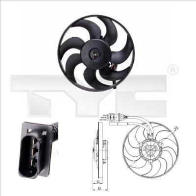TYC 831-0009 - Fan, radiator www.parts5.com
