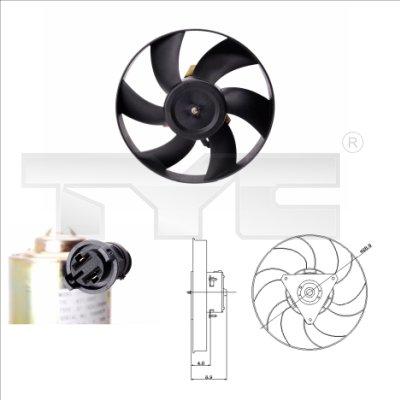 TYC 831-0005 - Fan, radiator www.parts5.com