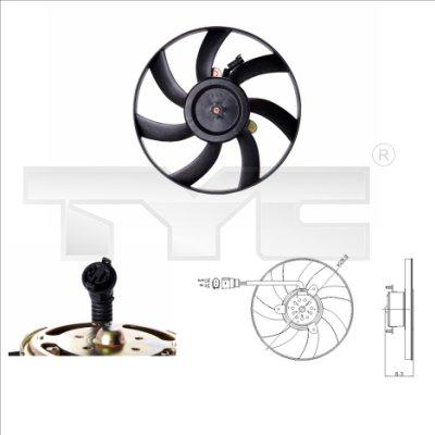 TYC 831-0003 - Fan, radiator www.parts5.com
