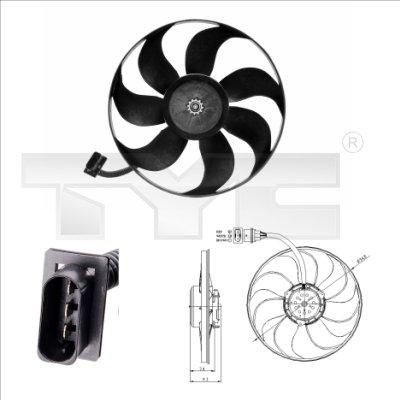 TYC 837-0004 - Fan, radiator www.parts5.com