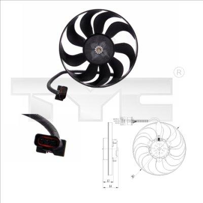 TYC 837-0001 - Fan, radiator www.parts5.com