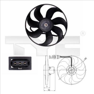 TYC 837-0003 - Fan, radiator www.parts5.com