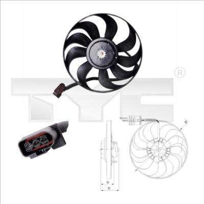 TYC 837-0022 - Fan, radiator www.parts5.com