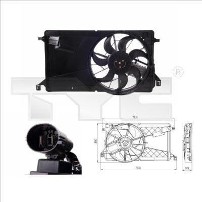 TYC 820-0001 - Fan, radiator www.parts5.com