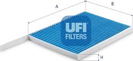 UFI 34.233.00 - Filter, interior air www.parts5.com