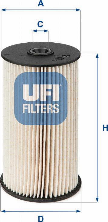 UFI 26.007.00 - Fuel filter www.parts5.com
