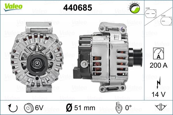 Valeo 440685 - Alternator www.parts5.com
