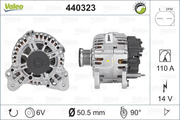 Valeo 440323 - Alternator www.parts5.com