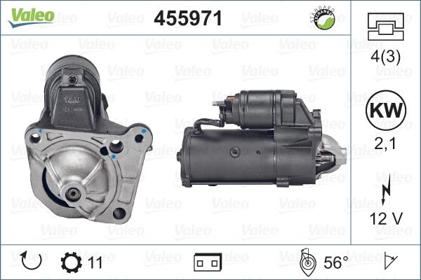 Valeo 455971 - Startmotor www.parts5.com