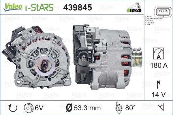 Valeo 439845 - Generator start www.parts5.com