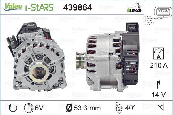 Valeo 439864 - Alternator, starter www.parts5.com