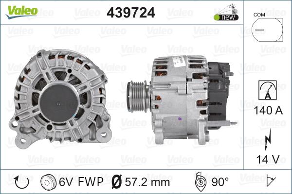Valeo 439724 - Alternator www.parts5.com