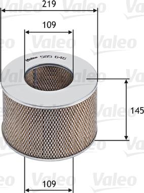 Valeo 585646 - Air Filter www.parts5.com