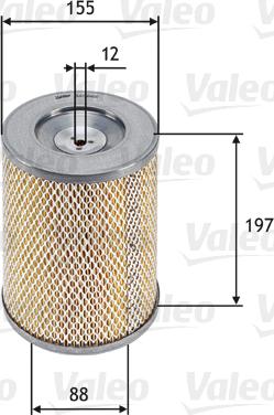 Valeo 585666 - Vzduchový filter www.parts5.com