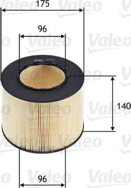 Valeo 585683 - Air Filter www.parts5.com