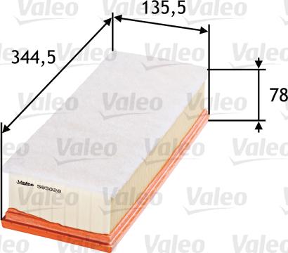 Valeo 585028 - Air Filter www.parts5.com