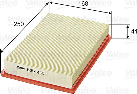 Valeo 585248 - Air Filter www.parts5.com