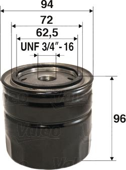 Valeo 586047 - Oil Filter www.parts5.com