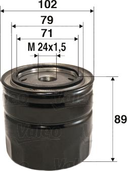 Valeo 586061 - Oil Filter www.parts5.com