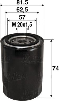 Valeo 586017 - Oil Filter www.parts5.com