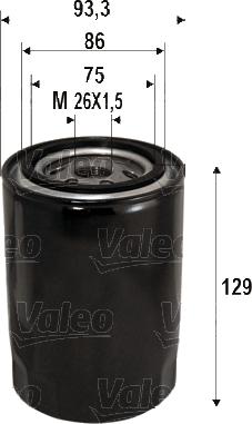 Valeo 586076 - Oil Filter www.parts5.com