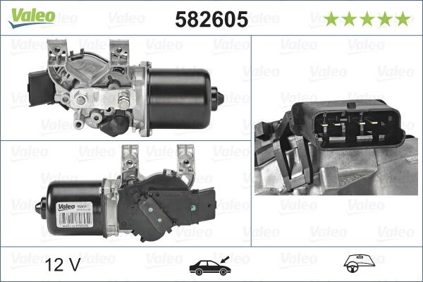 Valeo 582605 - Wiper Motor www.parts5.com