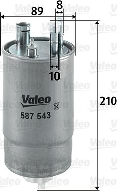 Valeo 587543 - Fuel filter www.parts5.com