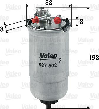 Valeo 587502 - Fuel filter www.parts5.com