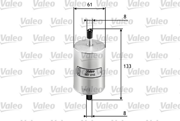 Valeo 587010 - Fuel filter www.parts5.com