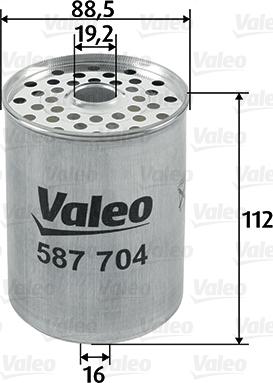 Valeo 587704 - Fuel filter www.parts5.com