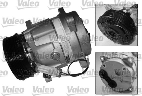 Valeo 699155 - Compressor, air conditioning www.parts5.com