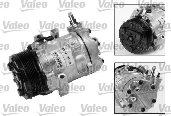 Valeo 699306 - Compressor, air conditioning www.parts5.com