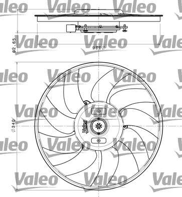Valeo 696349 - Fan, radiator www.parts5.com