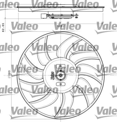 Valeo 696350 - Fan, radiator www.parts5.com