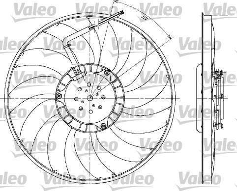 Valeo 698610 - Fan, radiator www.parts5.com