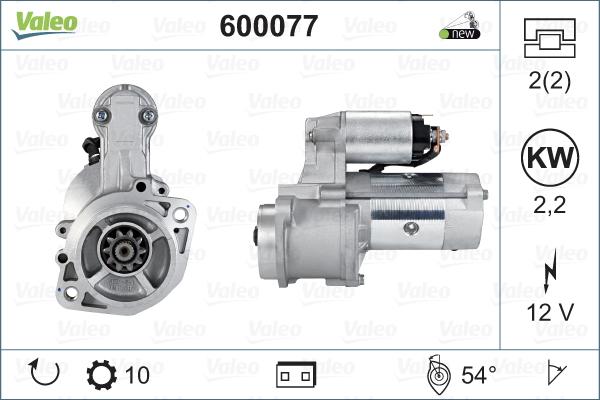Valeo 600077 - Motor de arranque www.parts5.com