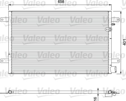 Valeo 814004 - Kondensor, klimatanläggning www.parts5.com